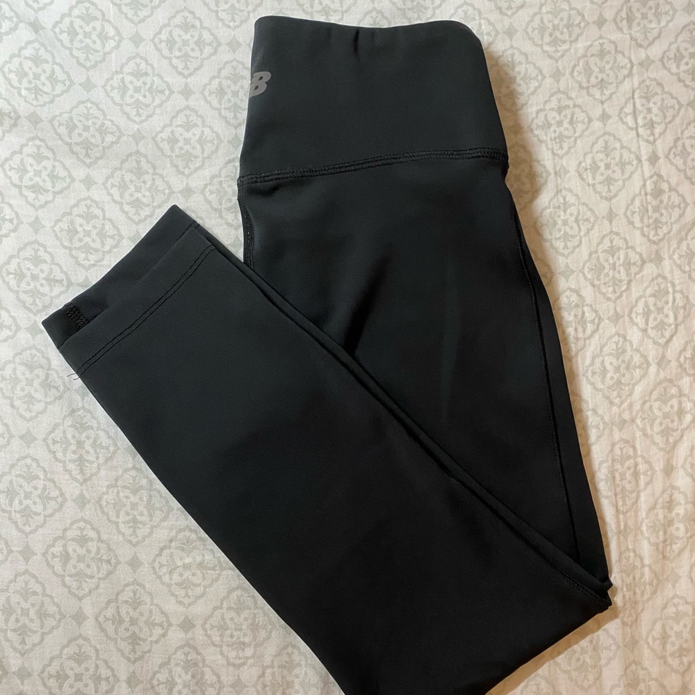 Black New Balance 7/8 Crop Leggings